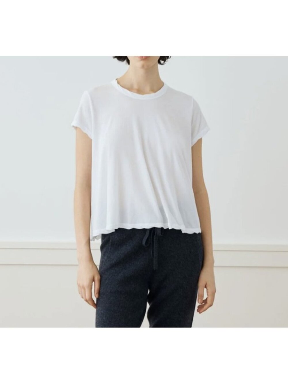 *** James Perse Cotton Jersey Crewneck Tee White ( 2 )